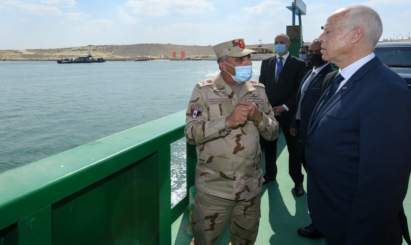 رئيس الجمهورية  من قناة السويس: سنطالب بحقنا المشروع في أرض فلسطين