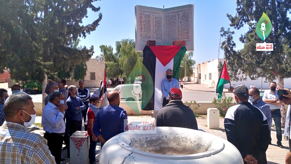 متابعة للوقفات الشعبية الداعمة للشعب الفلسطيني في قابس و قبلي و توزر وسيدي بوزيد